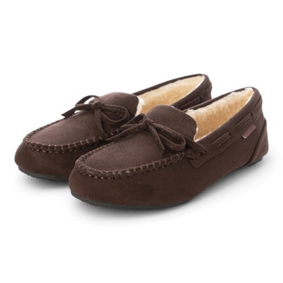 ブランコワール Balancoire 内ボア リボンモカシン （ブラウン）