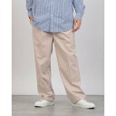 オムネス OMNES TRストレッチタックパンツ (ピンクベージュ)