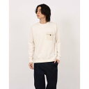 オムネス OMNES 裏起毛フラップポケット付きプルオーバー長袖 (アイボリー)