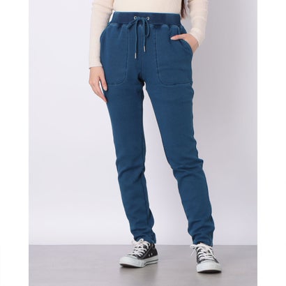 オムネス OMNES ストレッチ裏シャギー起毛イージーパンツ （インディゴブルー）のサムネイル