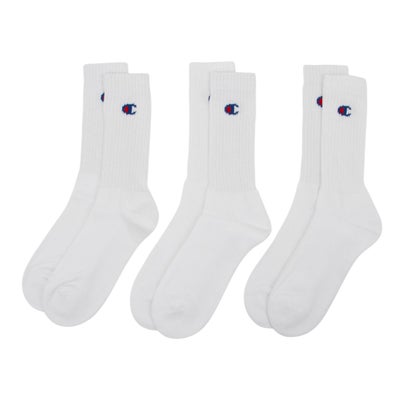 チャンピオン Champion CHAMPION フルレングス ソックス 3P （ホワイト）
