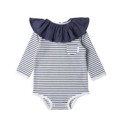 プティマイン petit main スタイ付きロンパース【返品不可商品】 （コン）のサムネイル