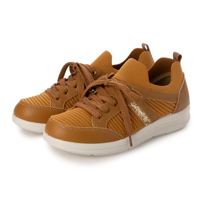 アドット adottona 【3E】ニット伸縮レースアップスニーカー【軽量】 （MAS）