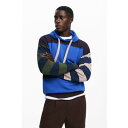 デシグアル Desigual 3パターンボーダーパーカー (マルチ)