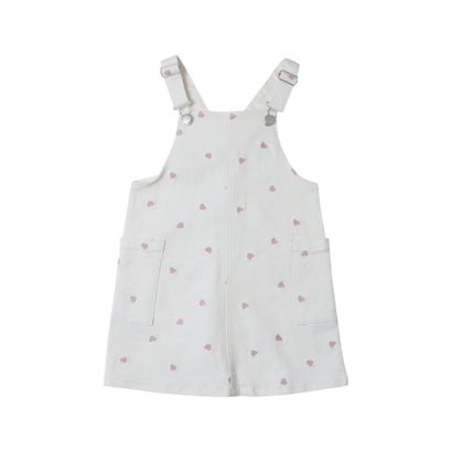 プティマイン petit main 刺繍サロペスカート （アイボリー）