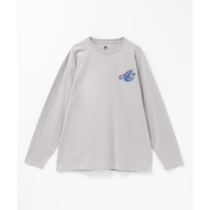 マックハウス Mac-House チームロゴプリント長袖Tシャツ （グレー）