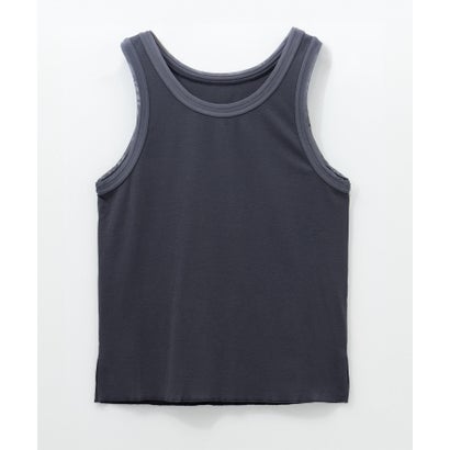 マックハウス Mac-House チュールテレコタンクトップ （ダークグレー）