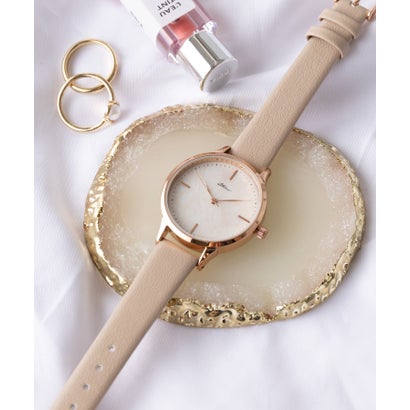 セットアップセブン SETUP7 シェル風ダイヤルフラワーウォッチ GY094 FW （ベージュ）