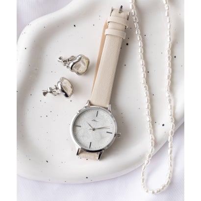 セットアップセブン SETUP7 シェル風ダイヤルフラワーウォッチ GY094 FW （ホワイト）