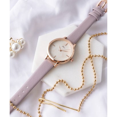 セットアップセブン SETUP7 シェル風ダイヤルフラワーウォッチ GY094 FW （ピンク）