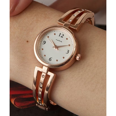 マガジンデモードシュシュ MAGASIN DE MODE Chou Chou ストーンバングルウォッチ GY097 FW （ピンクゴールド）