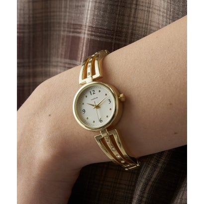マガジンデモードシュシュ MAGASIN DE MODE Chou Chou ストーンバングルウォッチ GY097 FW （ゴールド）