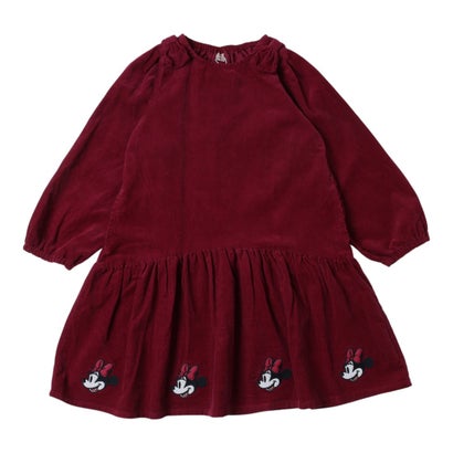 プティマイン petit main 【Disney】コーデュロイワンピース （アカ）