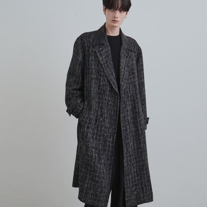 ティーケー タケオ キクチ tk.TAKEO KIKUCHI ツイードダブルオーバーコート （ブラック(719)）