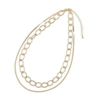 スリーフォータイム Three Four Time チェーン2連ネックレス （ゴールド）(4)