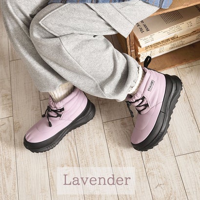 モズ moz 4cm防水 シャークソールドロストブーツ （ラベンダー）