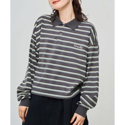 ハートモチーフラガーロンT