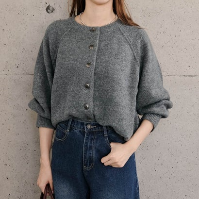 アクアガレージ aquagarage ドルマンスリーブニットカーディガン 秋 冬 M レディース | アクアガレージ aquagarage 予約(9月上旬頃) （杢チャコール）のサムネイル