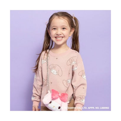 ブランシェス branshes 【サンリオキャラクターズ】総柄ジャガードニット （ピンク）のサムネイル