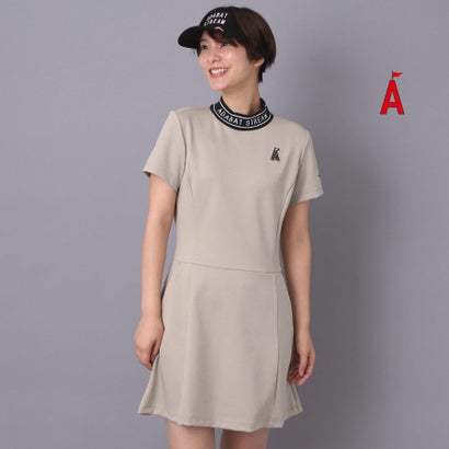 アダバット ストリーム ADABAT STREAM スムースタッチAラインワンピース （ピンクベージュ(053)）