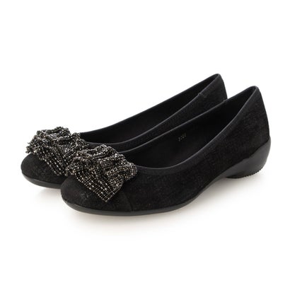 コンポジションナイン composition9 たたみリボンモチーフスタイリッシュコンフォートパンプス （ブラック）(4)