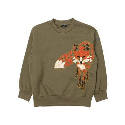 イル・グッフォ il gufo カットソー(厚地）_トレーナー （115/120cm/カーキ）