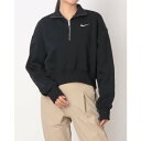 ナイキ NIKE レディース スウェット ウィメンズ オーバーサイズド 1/2ジップ クロップ スウェットシャツ DQ5768 (ブラック)