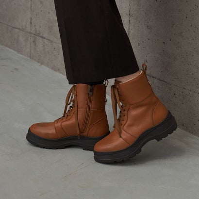 モード エ ジャコモ カリーノ MODE ET JACOMO carino 【3E】厚底レースアップブーツ （キャメル）