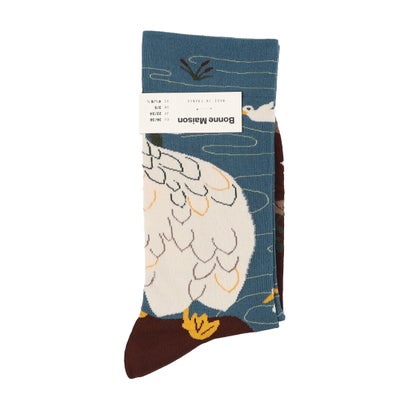ボンヌメゾン Bonne Maison インドコットン ソックス （Oie Abysse (RV101)）