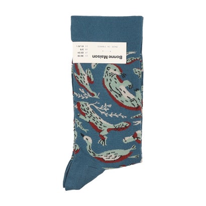 ボンヌメゾン Bonne Maison インドコットン ソックス （Animaux Abysse (RV801)）