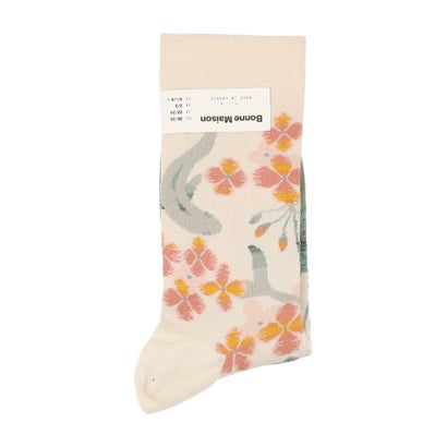 ボンヌメゾン Bonne Maison インドコットン ソックス （Poisson Naturel (RV501)）