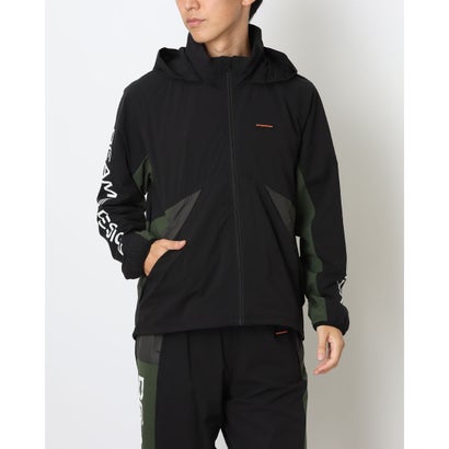 ティゴラバイビームスデザイン TIGORA by BEAMS DESIGN メンズ ウインドジャケット TRBジャージW/B ウインドジャケット TRBM-9P1535WJ （ブラックXディープグリーン）