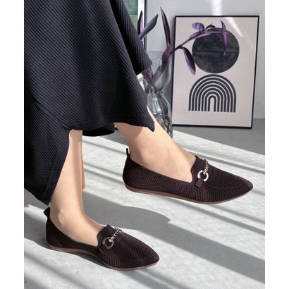 アドット adottona 【柔らかフィット】シーズンレスチェーンビットオペラシューズ【軽量】 （DBR）