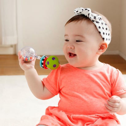 サッシー Sassy ダンベルラトル【返品不可商品】 （マルチカラー）