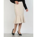 リナシメント RINASCIMENTO ペプラムマーメイドスカート (Beige)