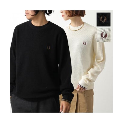 フレッドペリー FRED PERRY FRED PERRY セーター WAFFLE STITCH JUMPER K6507 （102/BLACK/ブラック）