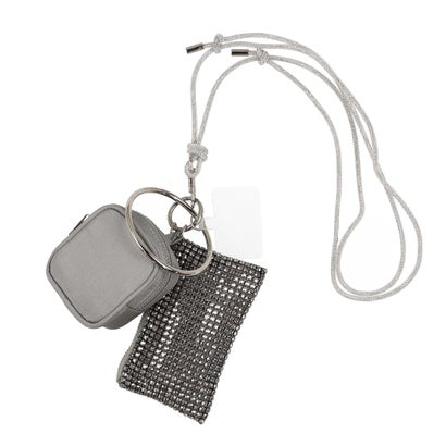 カシュカシュ cache cache VERYコラボ / ラインストーンストラップポーチセット （SV）