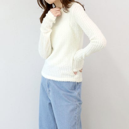 アレッタ ヴィータ Aletta vita ショートフェザークルーネックプルオーバー （オフホワイト）