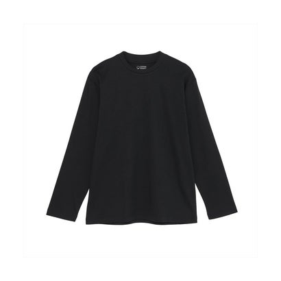 トーキョーシャツ TOKYO SHIRTS 【シャツ屋仕立てのTシャツ】 クルーネック Tシャツ 長袖 ビジネス オフィスカジュアル （ブラック）