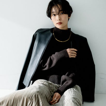 アンタイトル UNTITLED ラムレザージャケット （ブラック(019)）