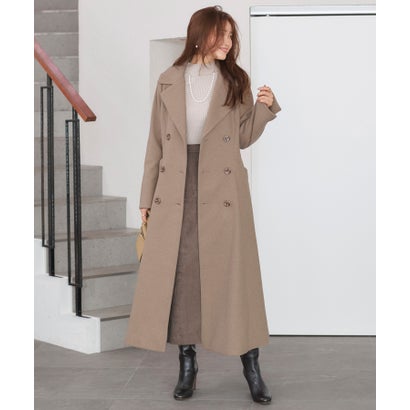 ルイルエブティック RUIRUE BOUTIQUE マキシ フレアコート ｜ アウター / ウールコート / コート / ロングコート （モカ）