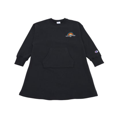 チャンピオン Champion ジュニア スウェットトレーナー チャンピオン スウェットワンピース_Champion SWEAT ONE PIECE CK-C015 （オフブラック）(4)