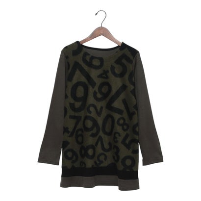 ブローディア BRODIAEA ITALYスライバーニットチュニック （カーキ）