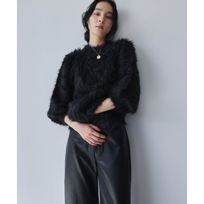 エルフランク ELFRANK シャギーニット プルオーバー （ブラック）