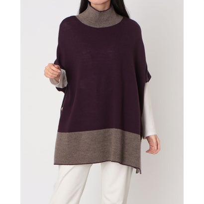 センソユニコ Sensounico atelier macaron アイリスバイカラーニット （パープル）