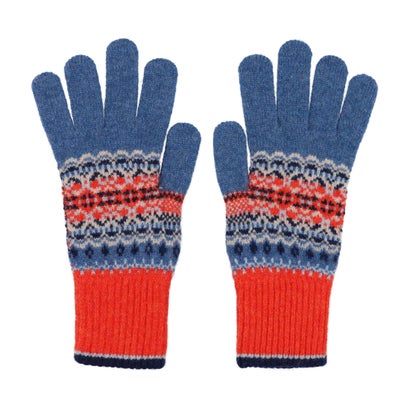 エリベ ERIBE ウール 手袋 （Blue-Bella）(4)