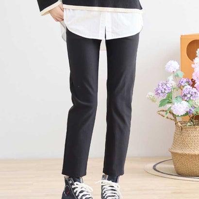 アイカ ica パンツ ボトムス ストレッチ スリム ストレート アンクル チノパン テーパード スキニー ウエストゴム オフィス カジュアル OL きれいめ ナチュラル おしゃれ 半端丈 美脚 細見え