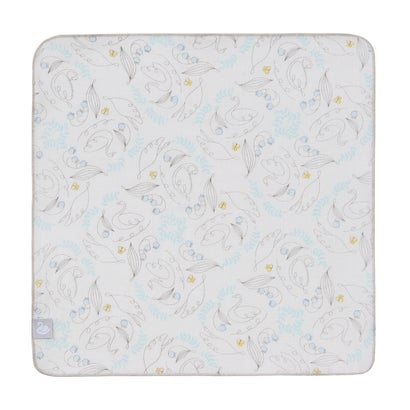 ディーバイダッドウェイ D by DADWAY ガーゼハンカチ （スワン／グレー）