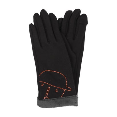 ピッコーネ アッチェッソーリ PICONE ACCESSORI 婦人 ジャージ手袋 スマホ対応 五本指 (ブラック)