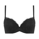 アモスタイル バイ トリンプ AMOSTYLE BY Triumph AMOSTYLE 夢みるブラ ライト ブラジャー フローラルミスト(A、B、C、Dカップ) AMST1545 WHU JX (ブラック)